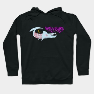 Bodyguard shark drawing Hoodie